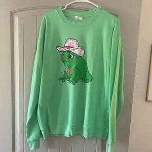 Living Fully Co Frog Sweatshirt